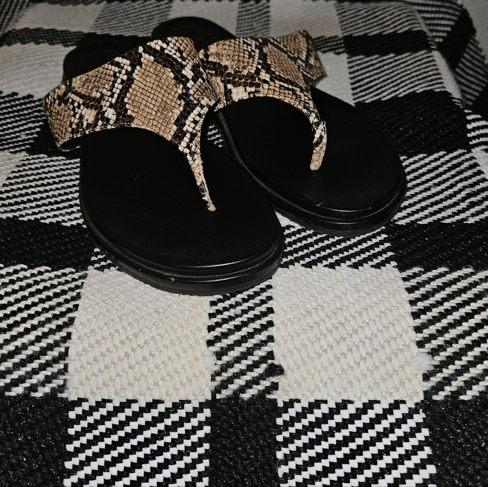 Evans Snake Skin Sandals 11
